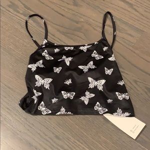 butterfly cropped tank